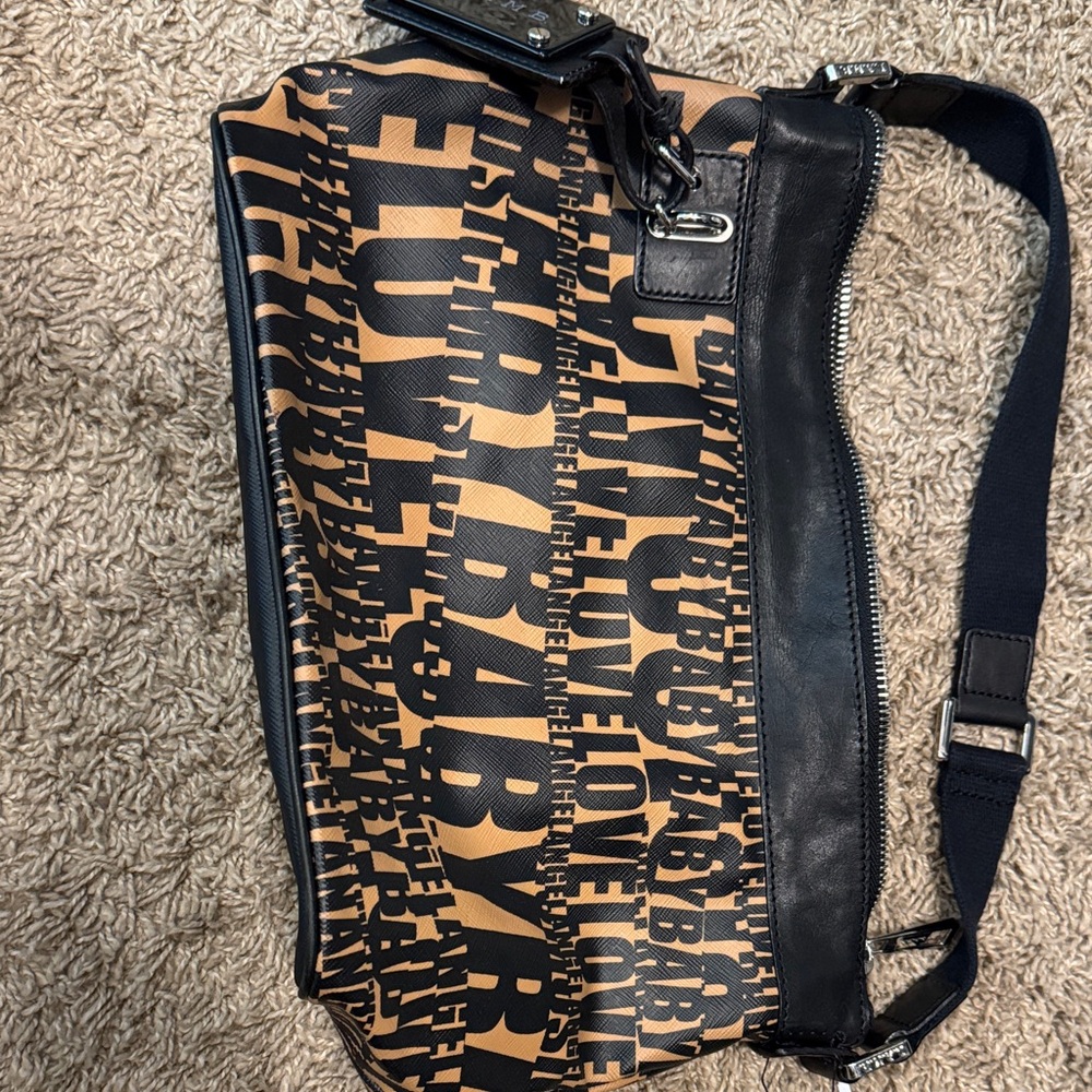 Black and Tan LAMB Bag
